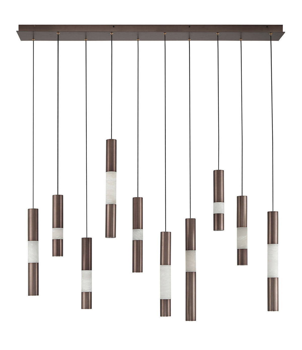 Ronda LED Linear Chandelier in Harlow Bronze