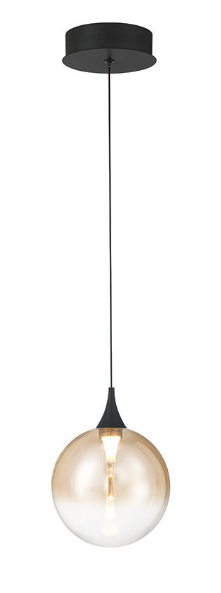 Iissa LED Pendant in Matte Black