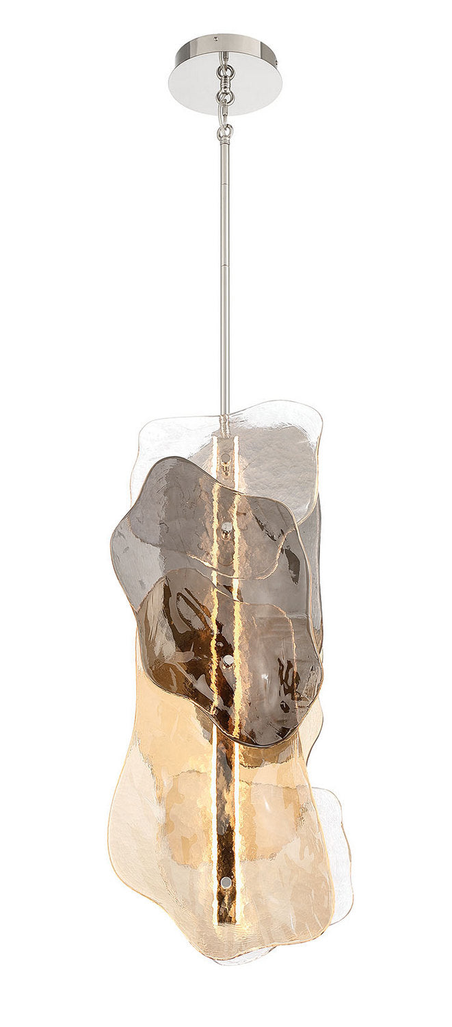 Grotto LED Pendant in Polished Nickel