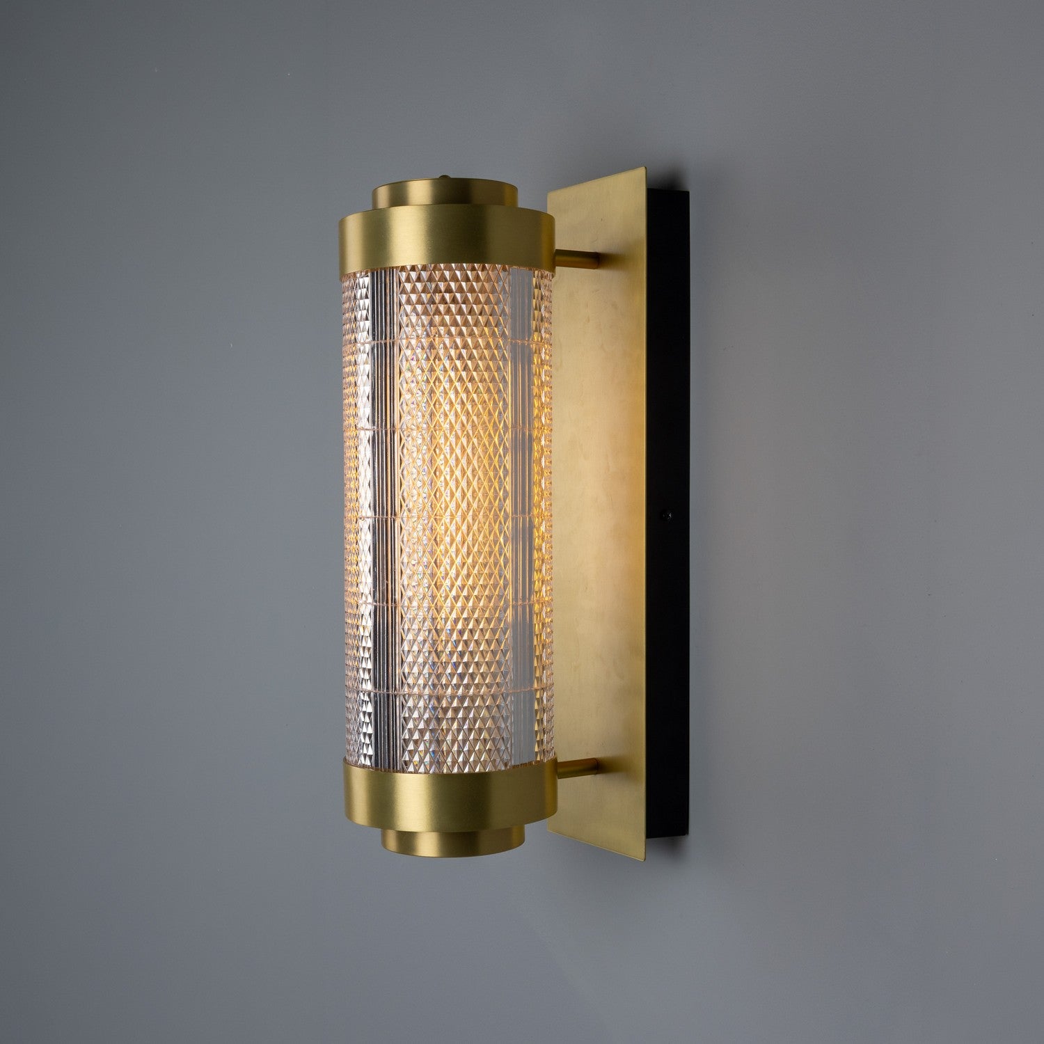 Ashford One Light Wall Sconce in Satin Brass