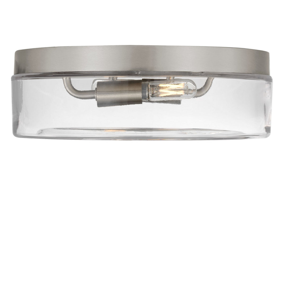 Rhett Two Light Flush Mount in Brushed Nickel