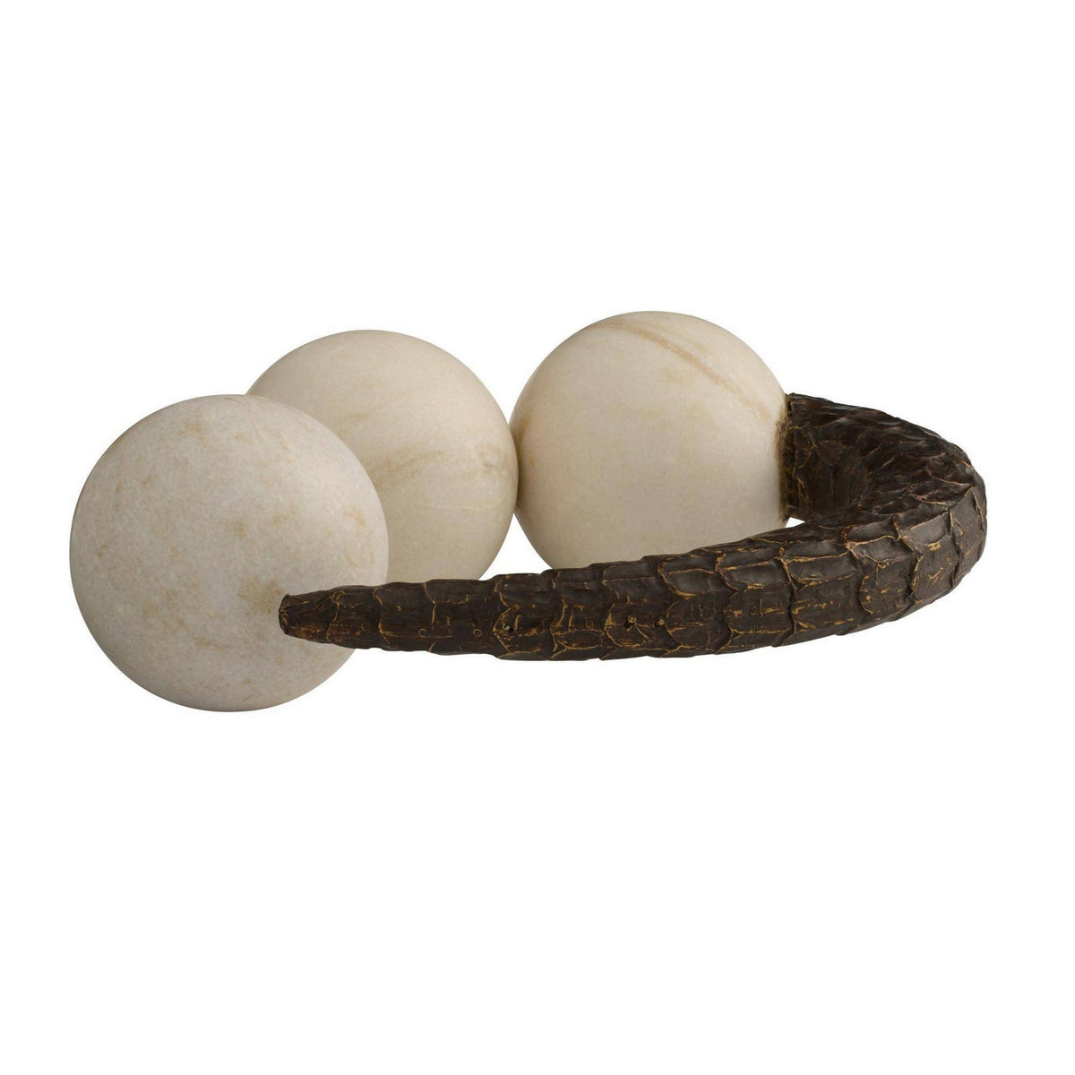 Sonora Sculpture in White/Bronze