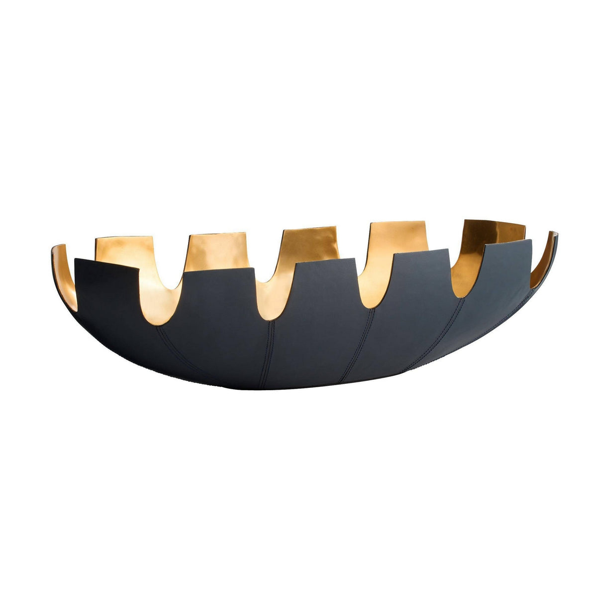 Triomphe Centerpiece in Navy/Antique Brass