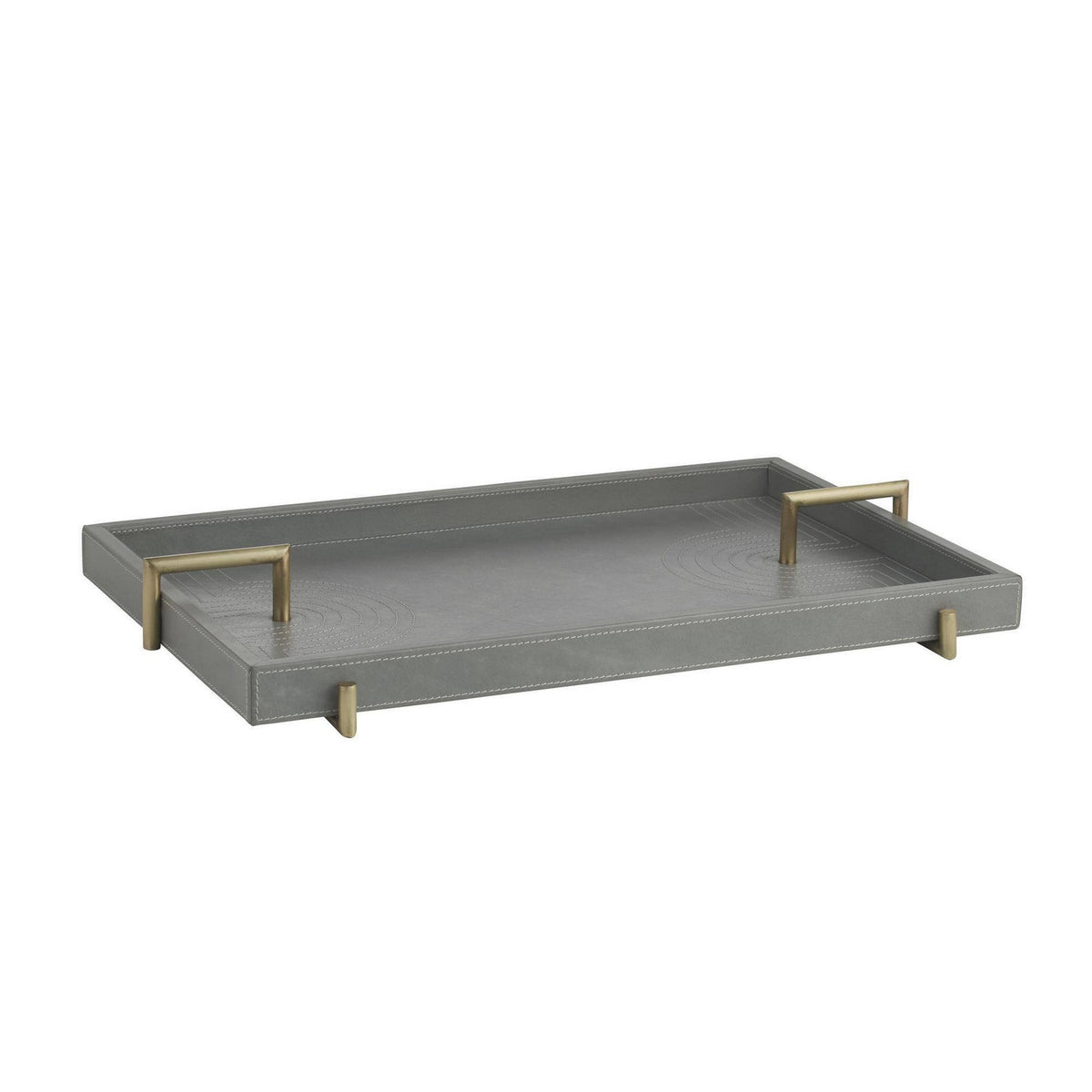Arcus Tray in Juniper/Antique Brass