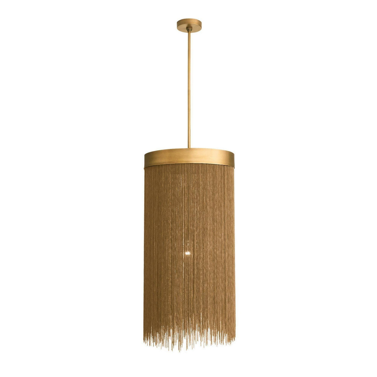 Fatima One Light Pendant in Vintage Brass