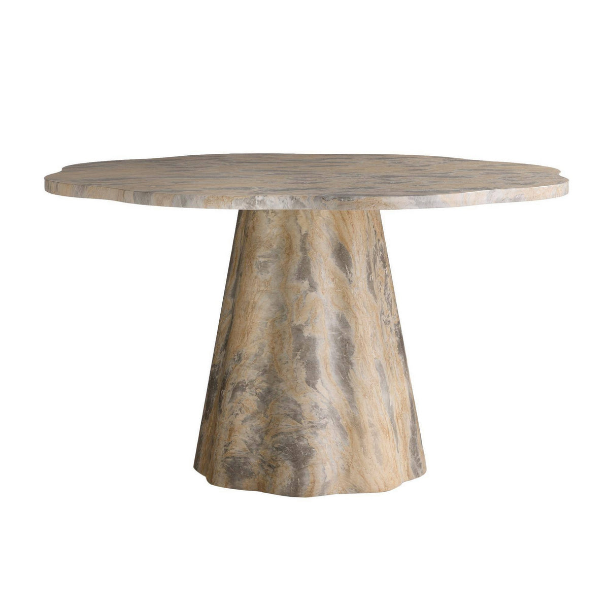 Primrose Dining Table in Sahara Faux Marble