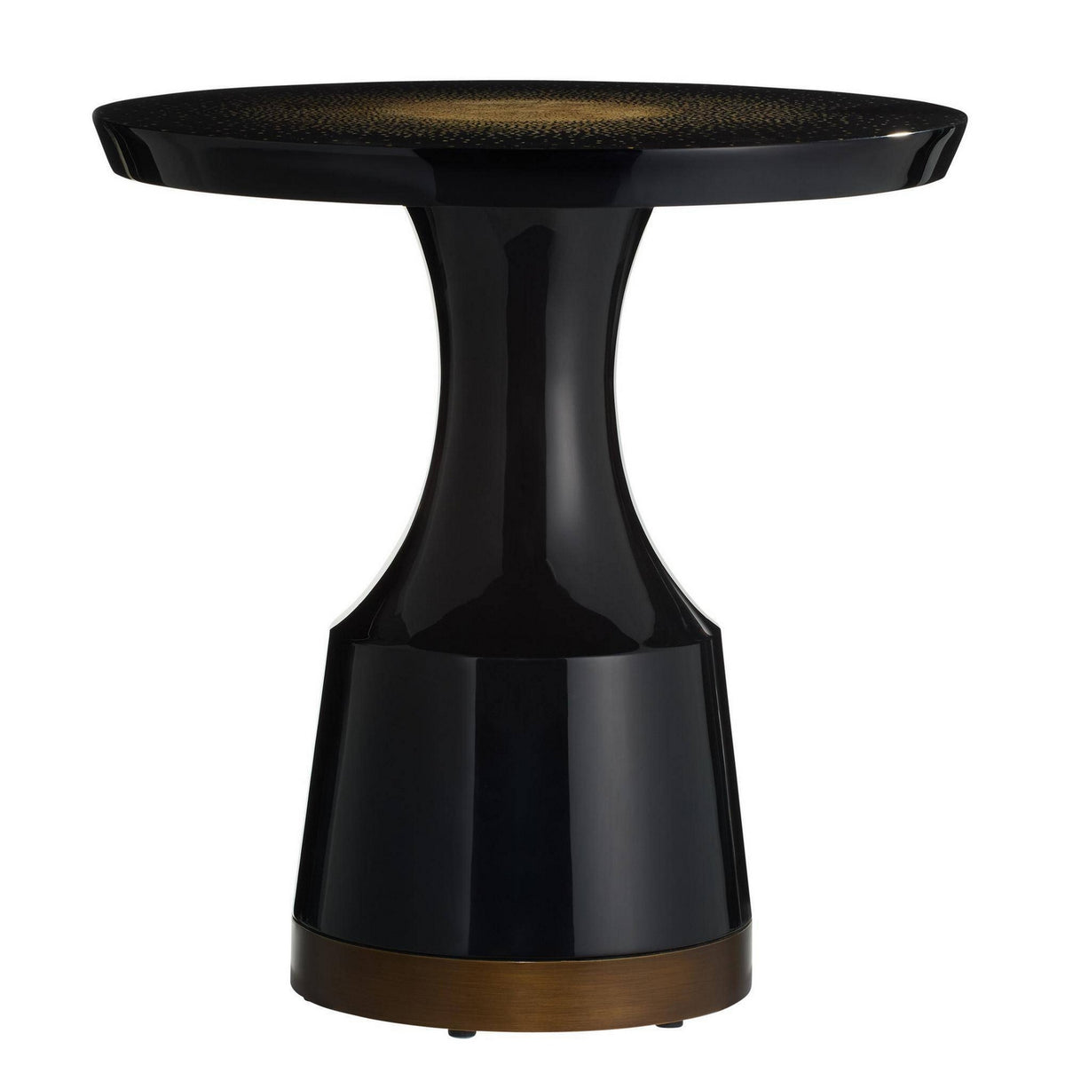 Altair End Table in Toasted Ivory/Black