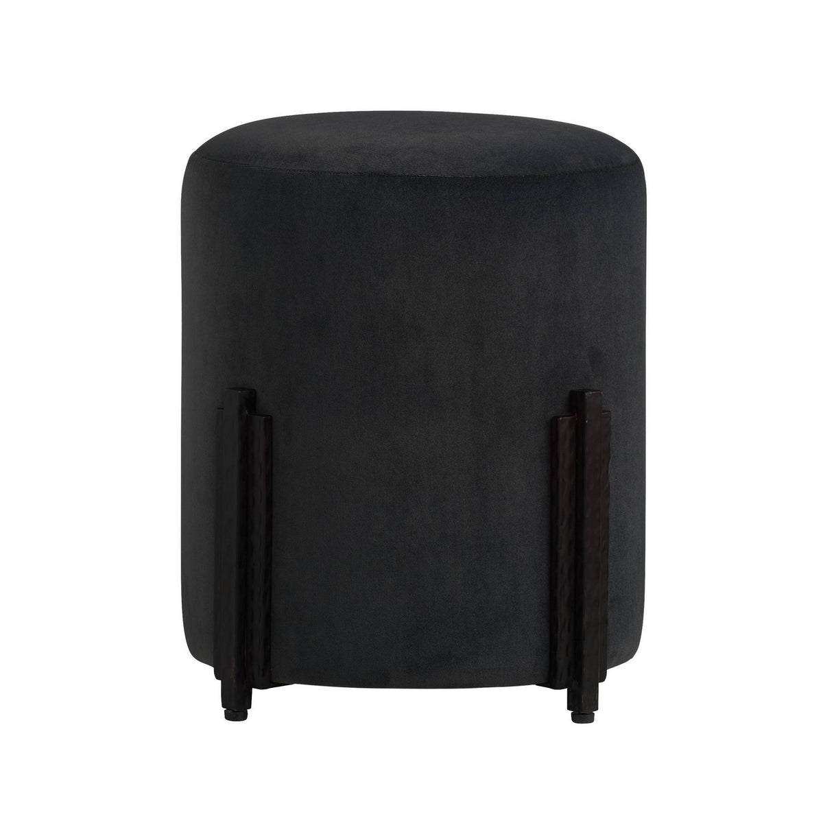 Wexler Accent Stool in Pebble/Blackened Iron
