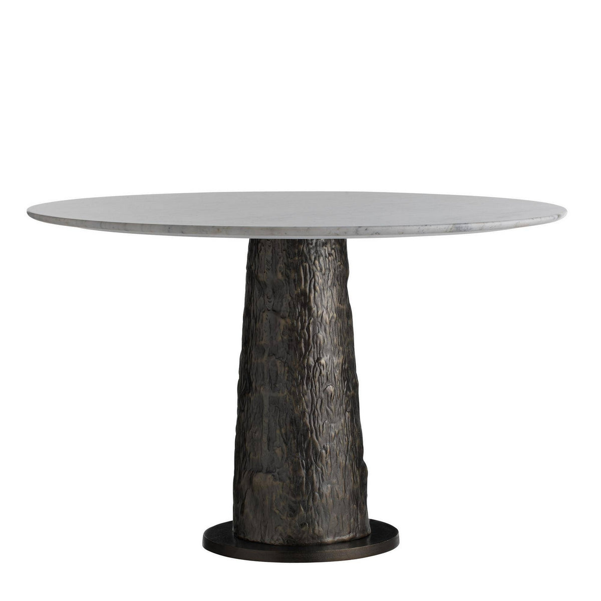 Faun Entry Table in White/Blackened Bronze