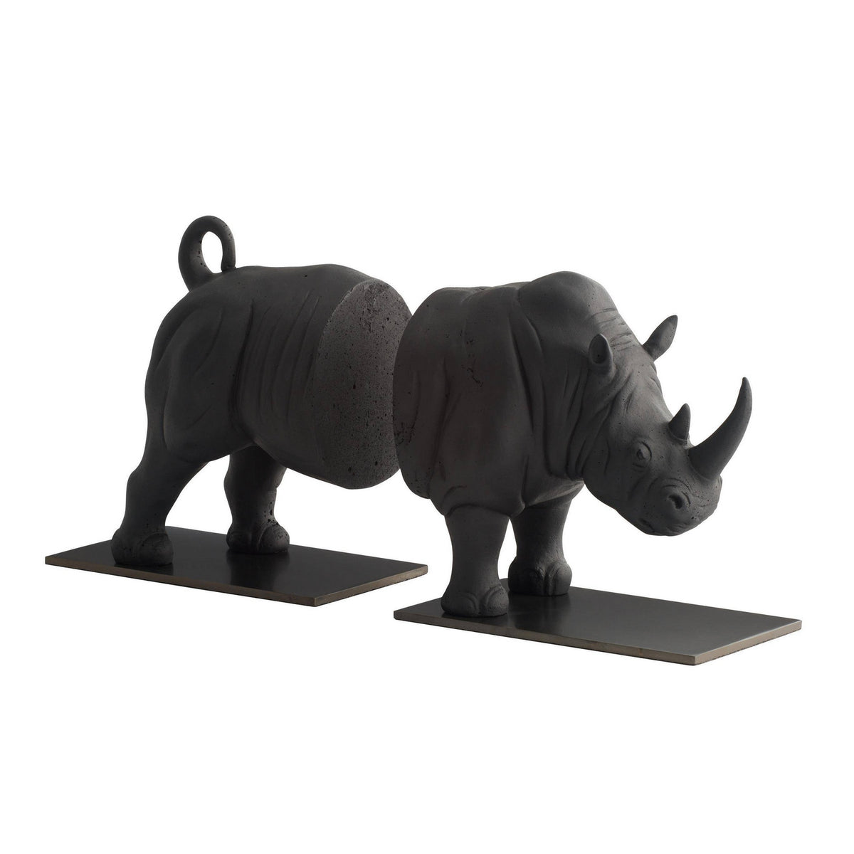 Etosha Bookends, Set of 2 in Charcoal/Bronze