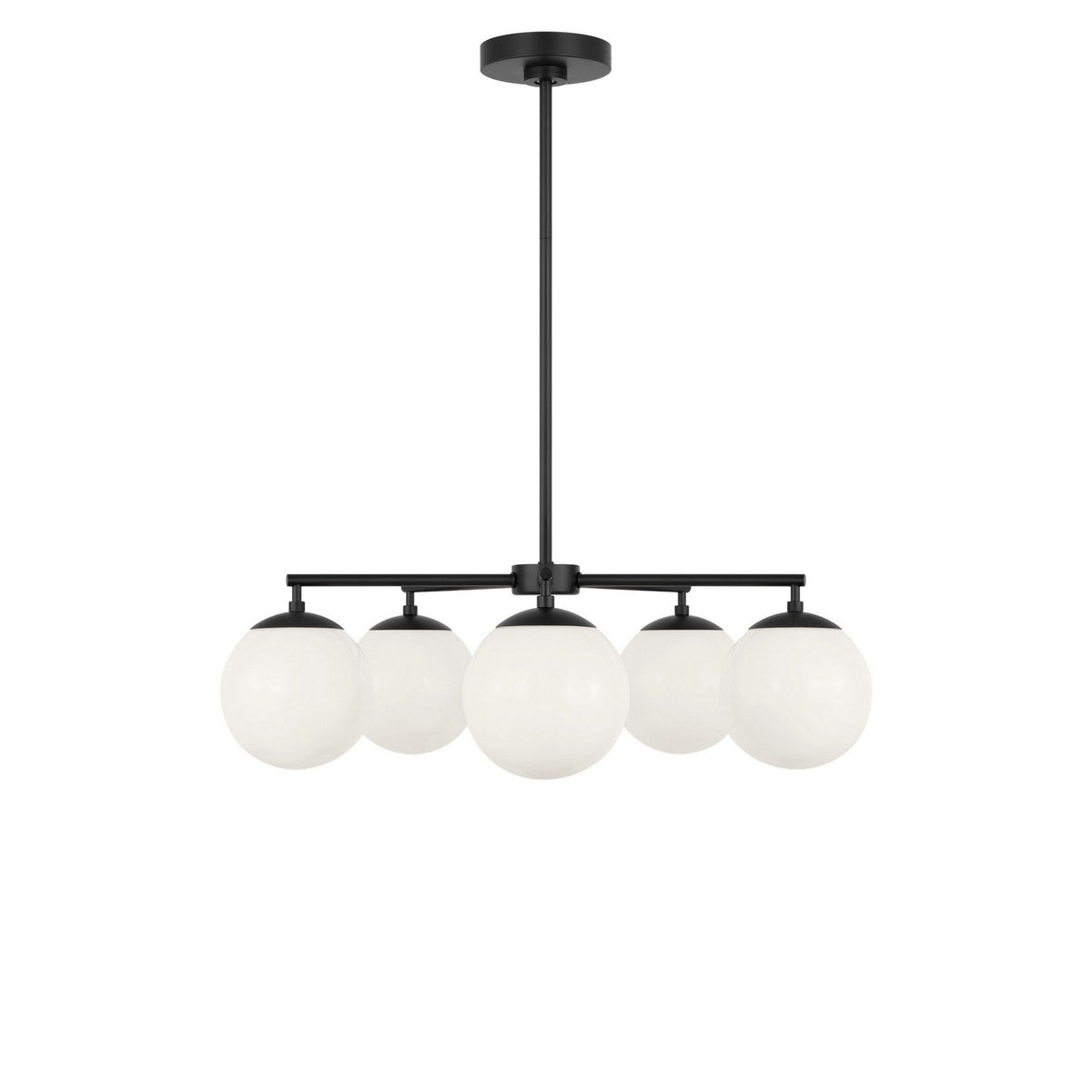 Nube Five Light Chandelier in Midnight Black