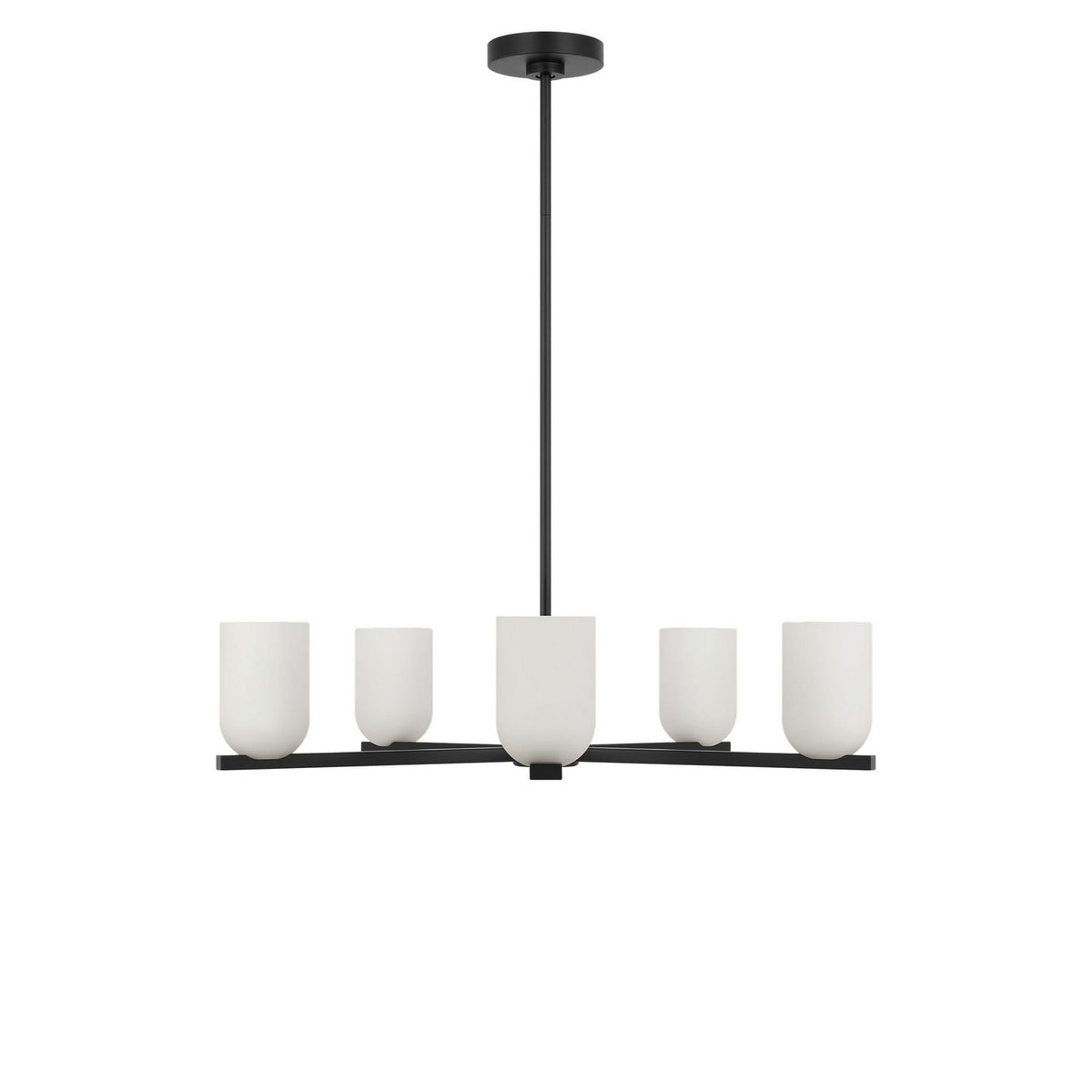 Neblina Five Light Chandelier in Midnight Black