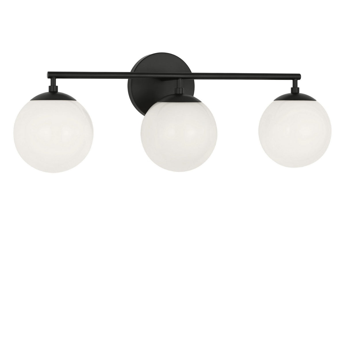 Nube Three Light Vanity in Midnight Black