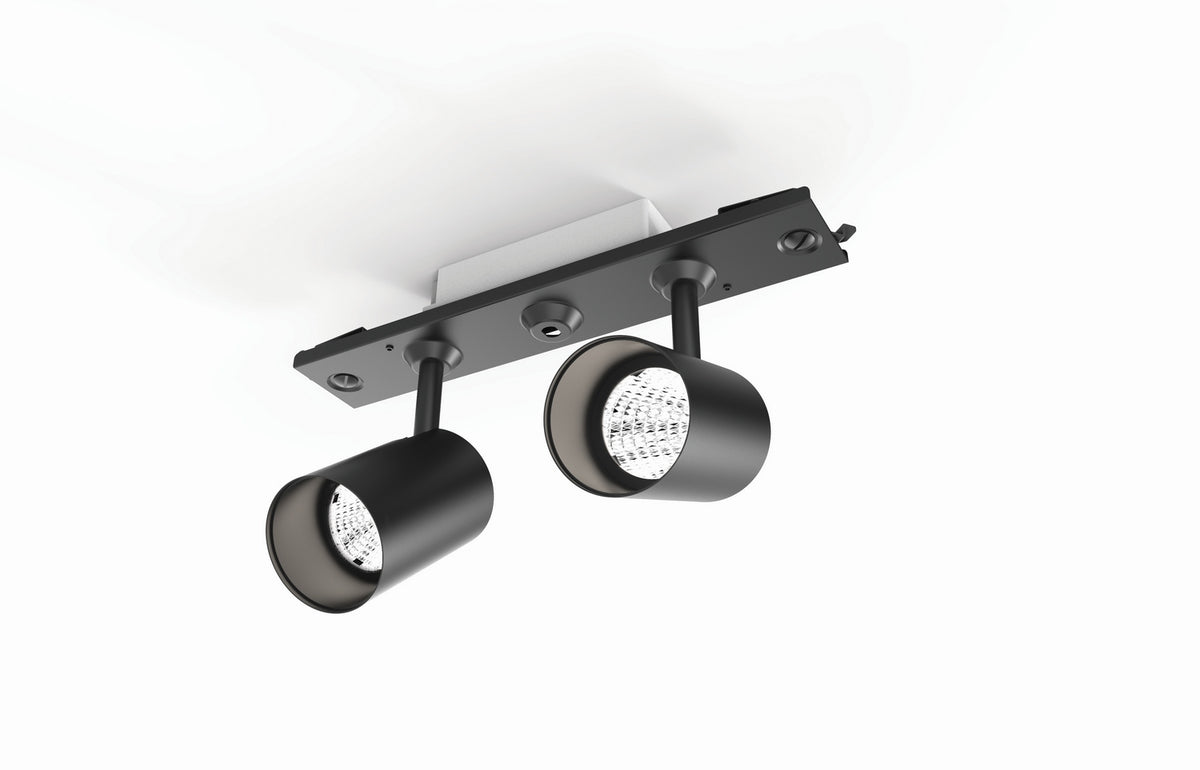 Route LED Dual Spot in Black