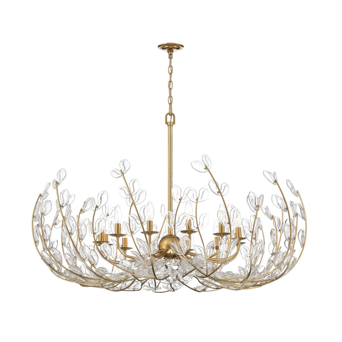 Bridget 12 Light Chandelier in Soft Gold