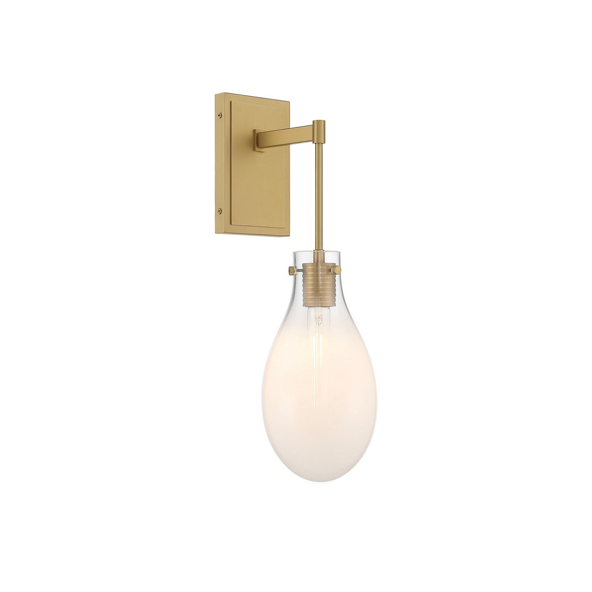 Davis One Light Wall Sconce in Modern Gold