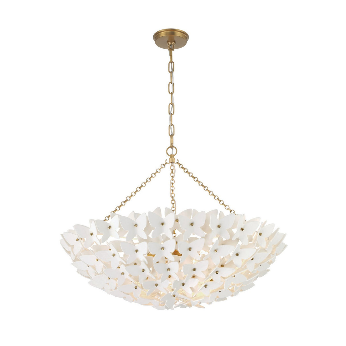 Killian Six Light Chandelier in Luxe Gold