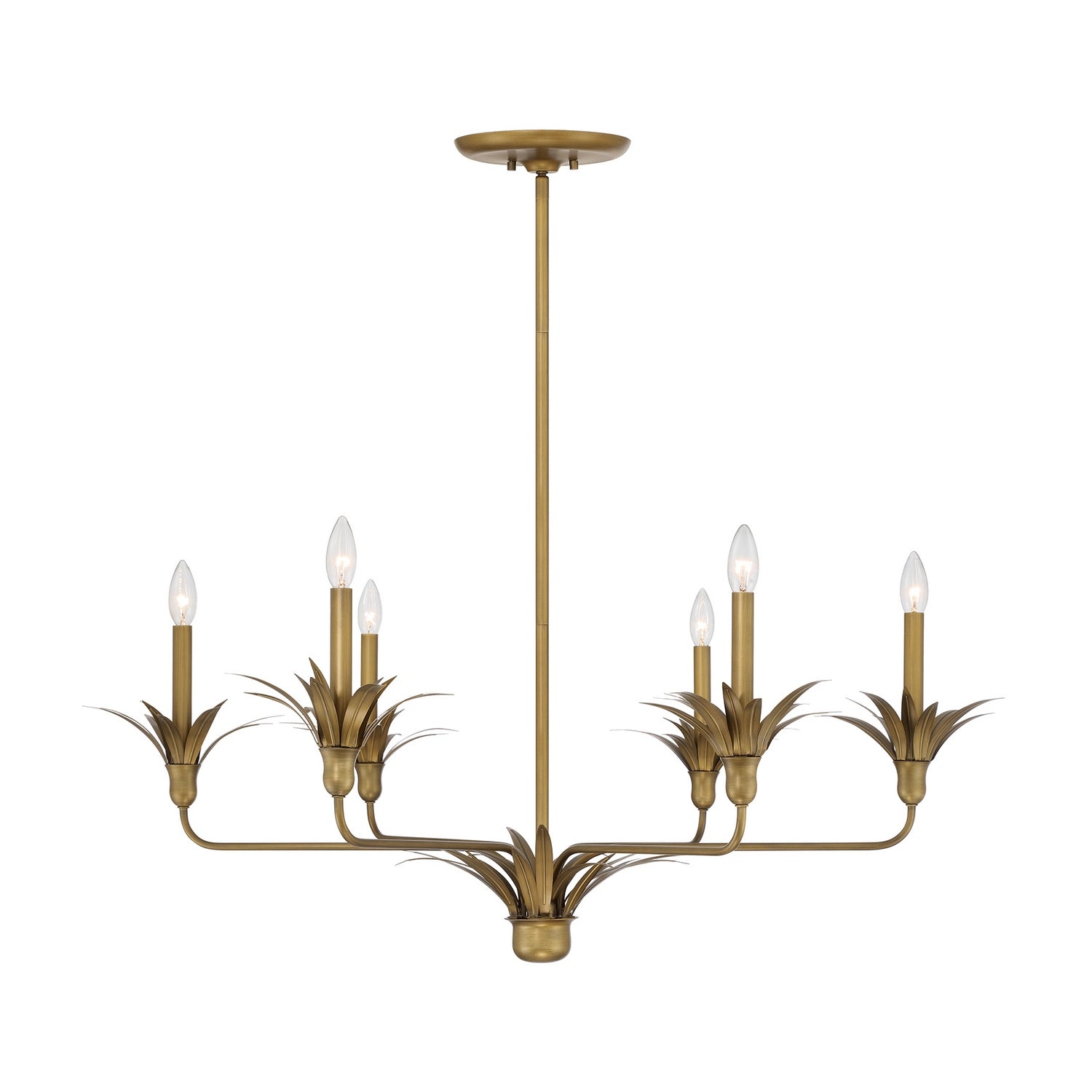 Strathmore Six Light Chandelier in Antique Patina