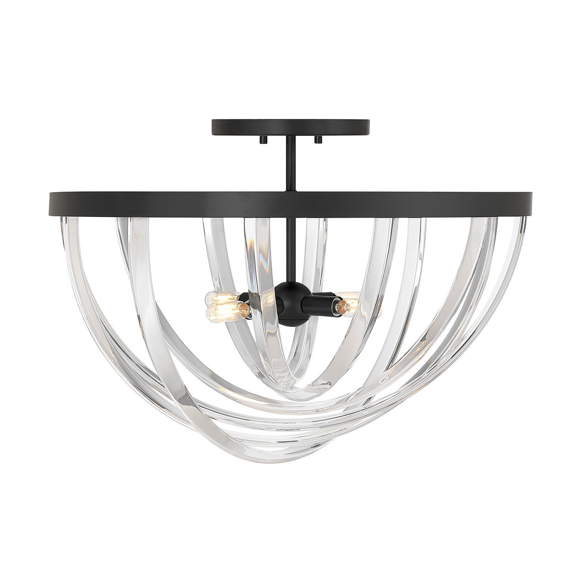 Plafonnier semi-encastré à quatre lumières Jennings