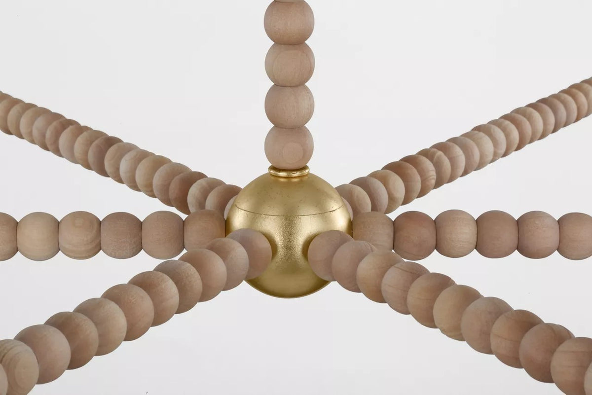 Fiona Six Light Chandelier in Gild