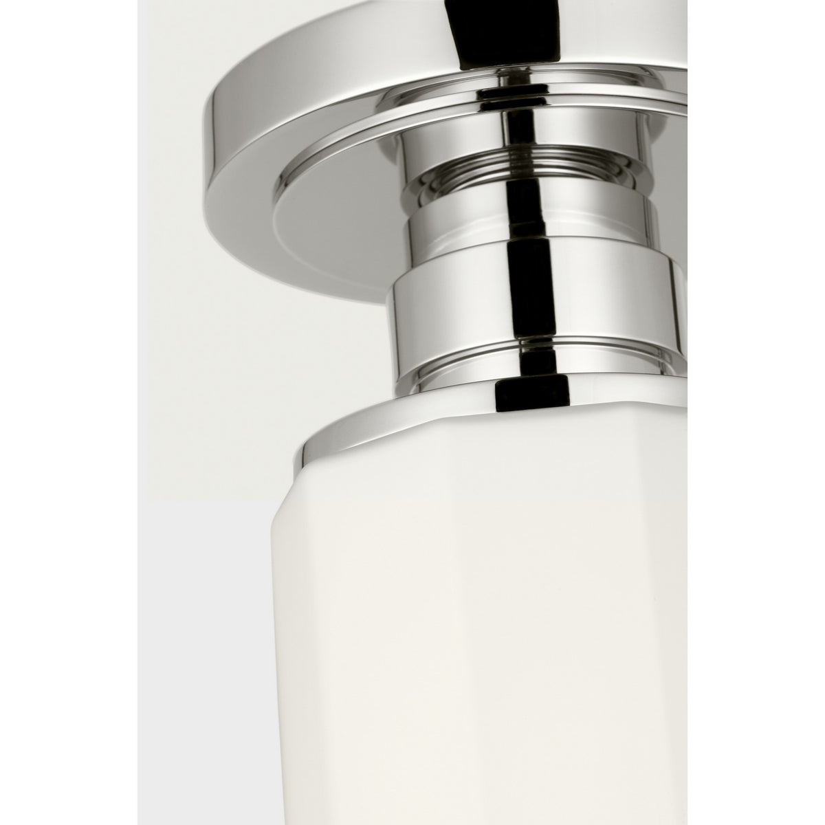 Fairfax One Light Flush Mount in Polished Nickel