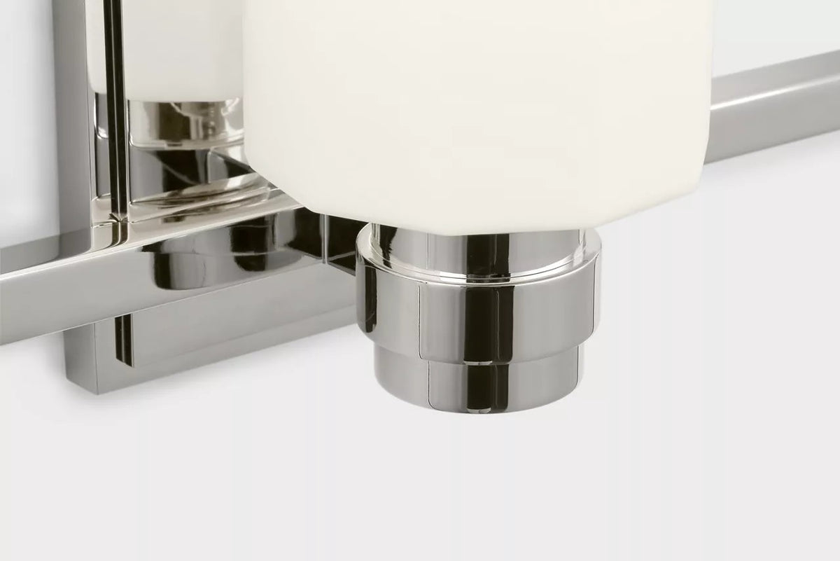 Fairfax Three Light Vanity in Polished Nickel