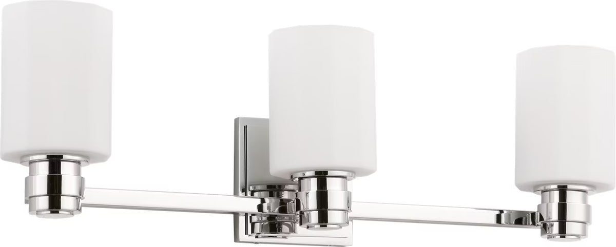 Fairfax Three Light Vanity in Polished Nickel