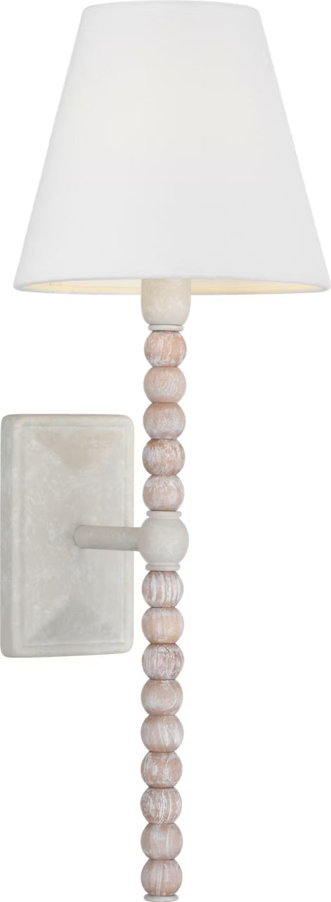 Fiona One Light Wall Sconce in Aged Pewter