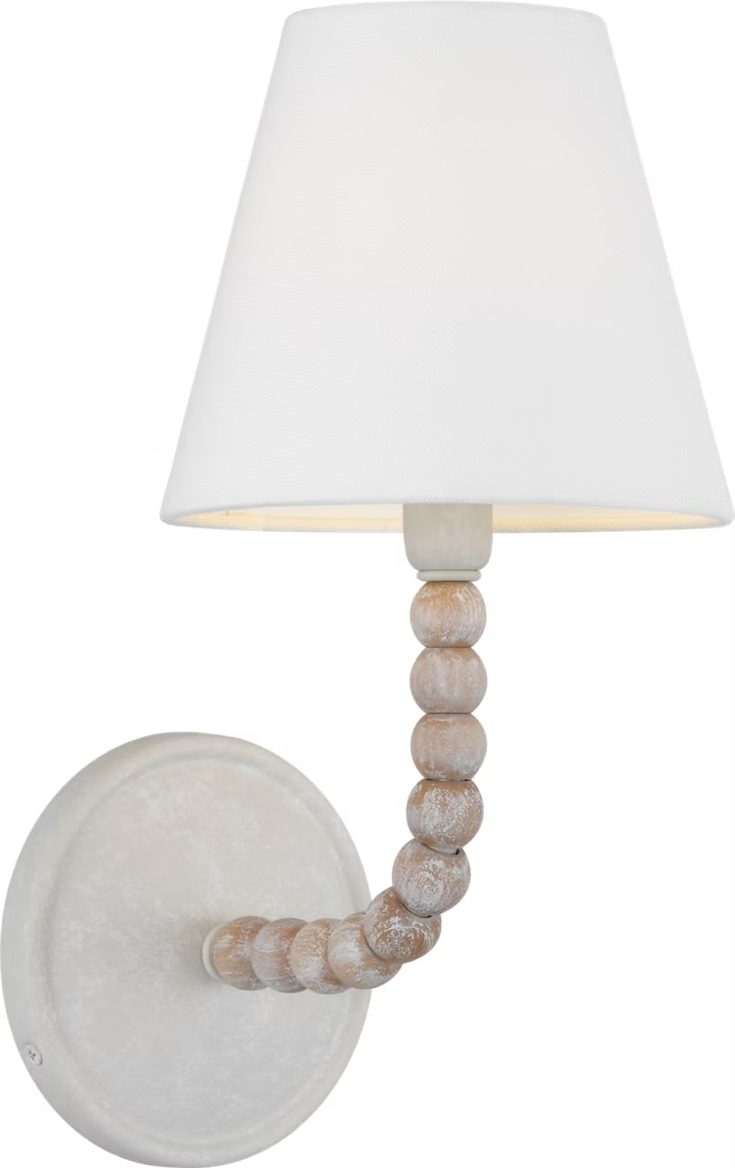 Fiona One Light Wall Sconce in Aged Pewter