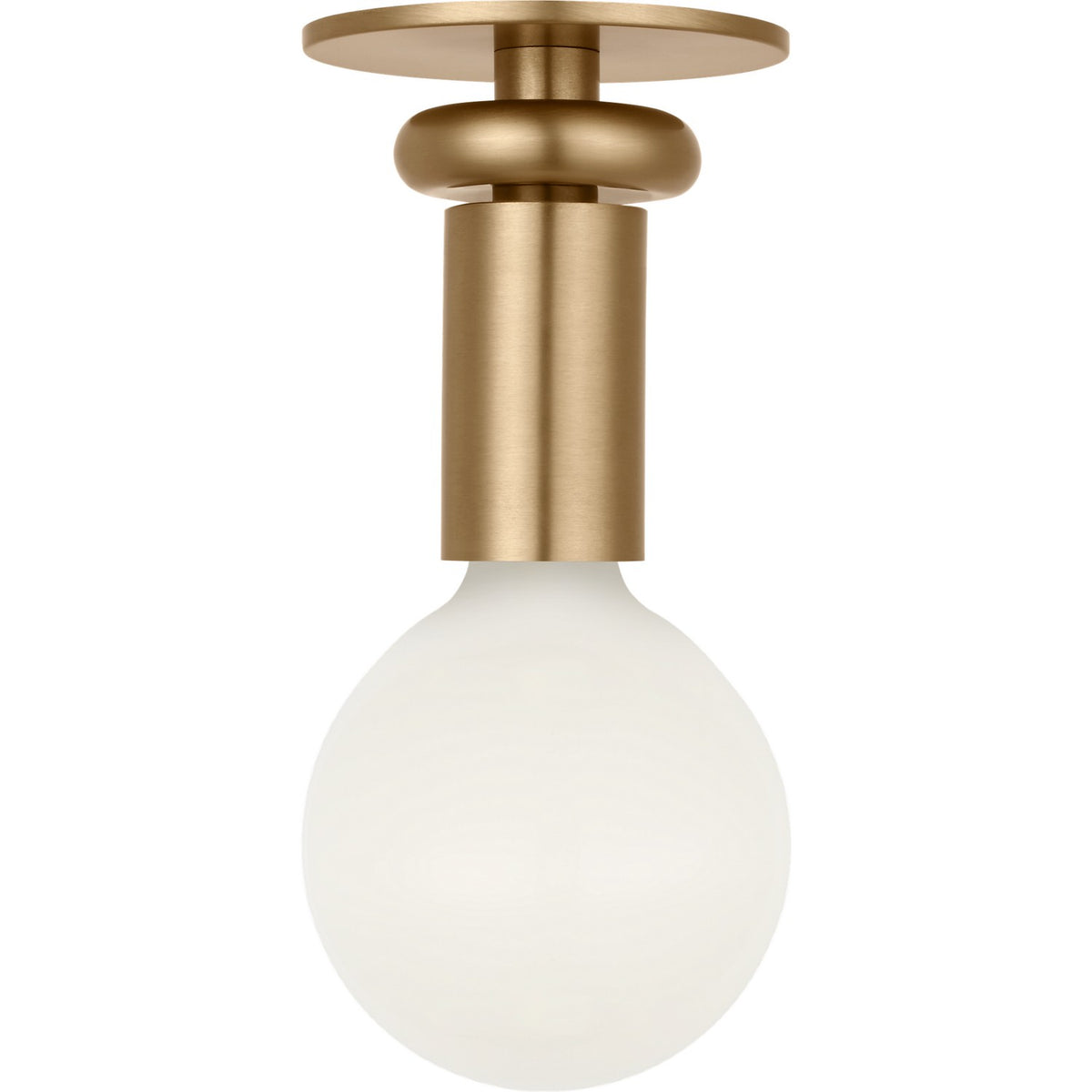 Malcolm One Light Solitaire in Satin Brass