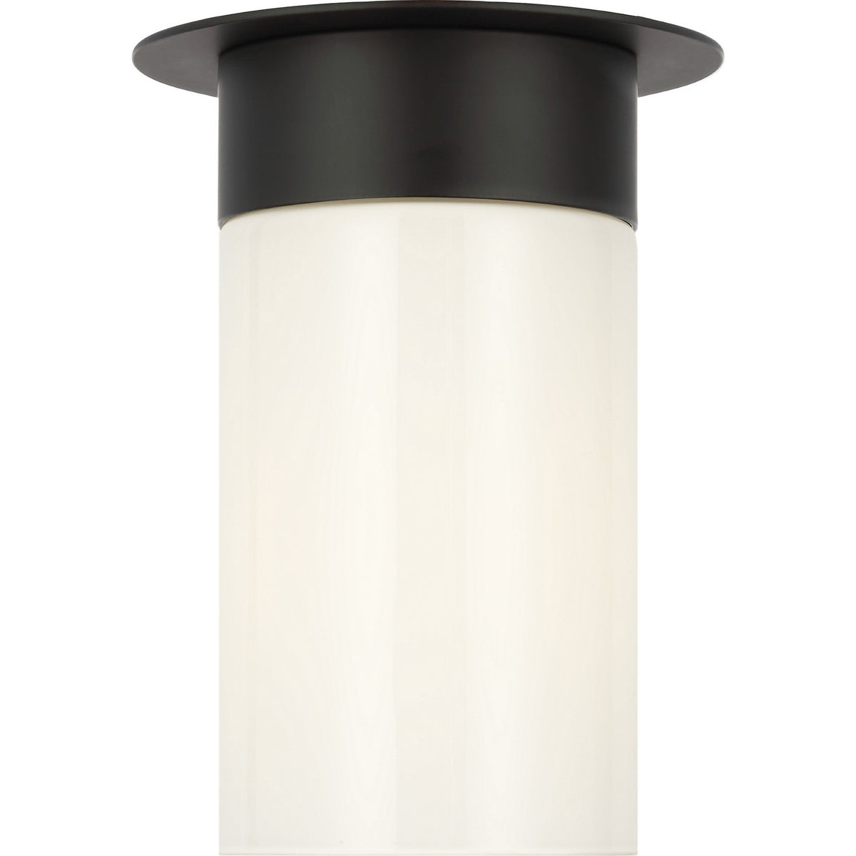 Archer One Light Flush Mount in Midnight Black