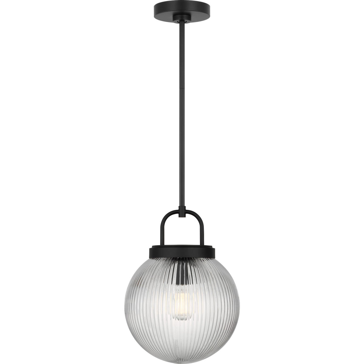 Preston One Light Pendant in Midnight Black