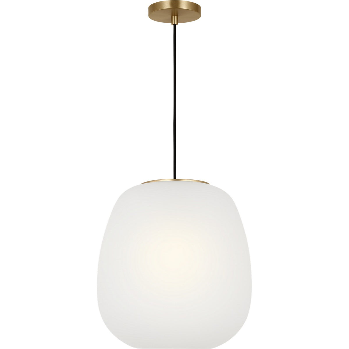 Nico One Light Pendant in Satin Brass
