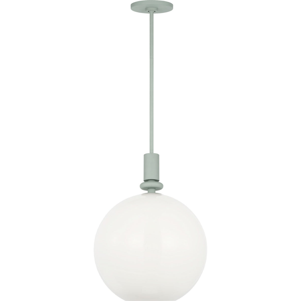 Malcolm One Light Pendant in Thistle Green
