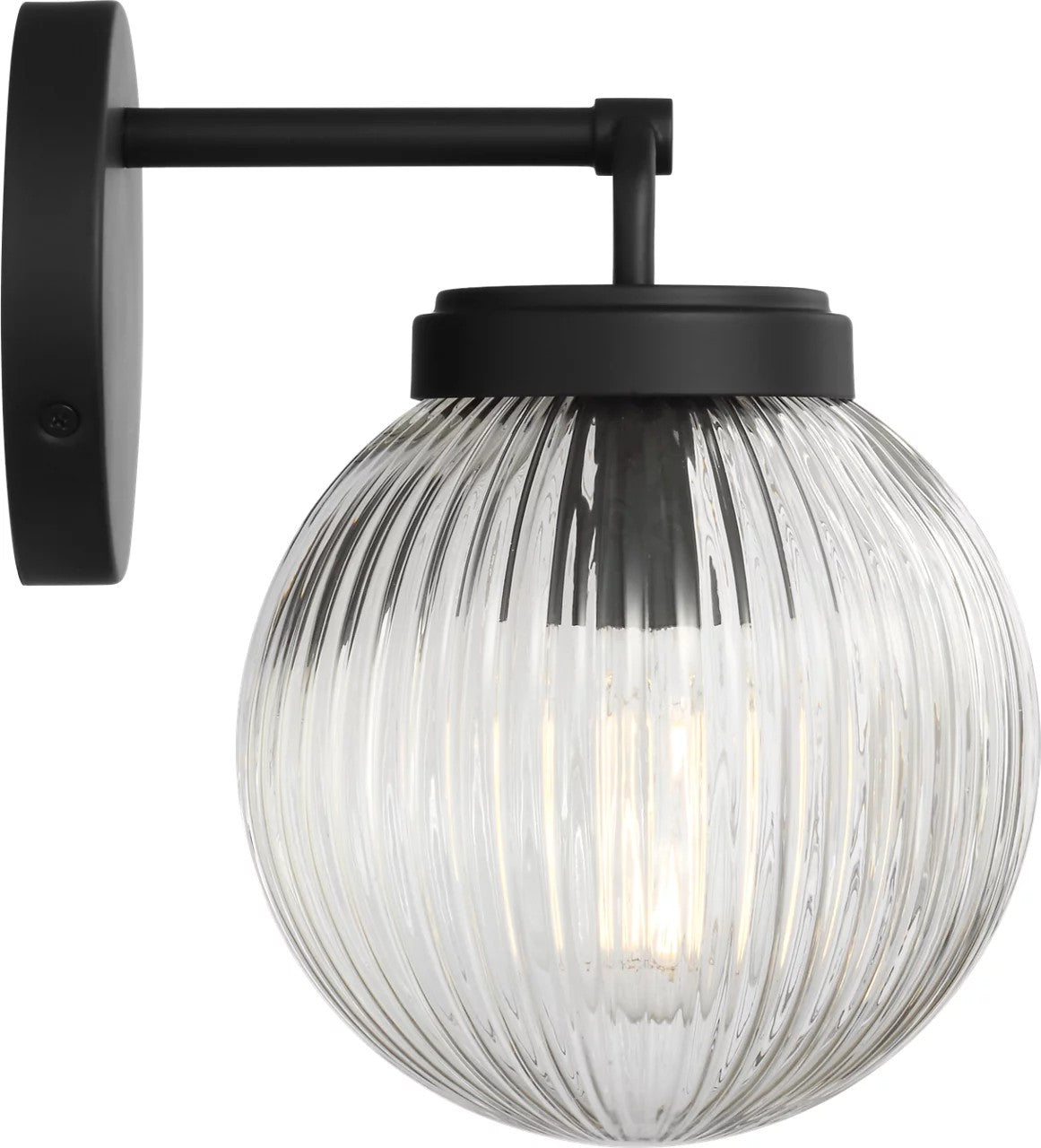 Preston One Light Vanity in Midnight Black