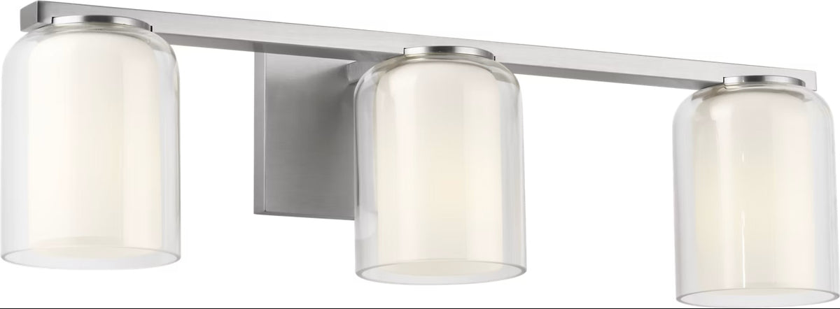 Holden Three Light Vanity in Brushed Nickel