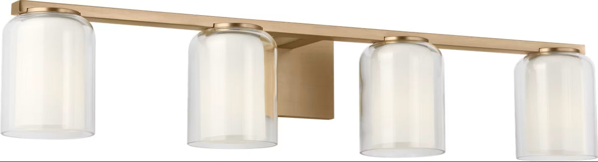 Holden Four Light Vanity in Satin Brass