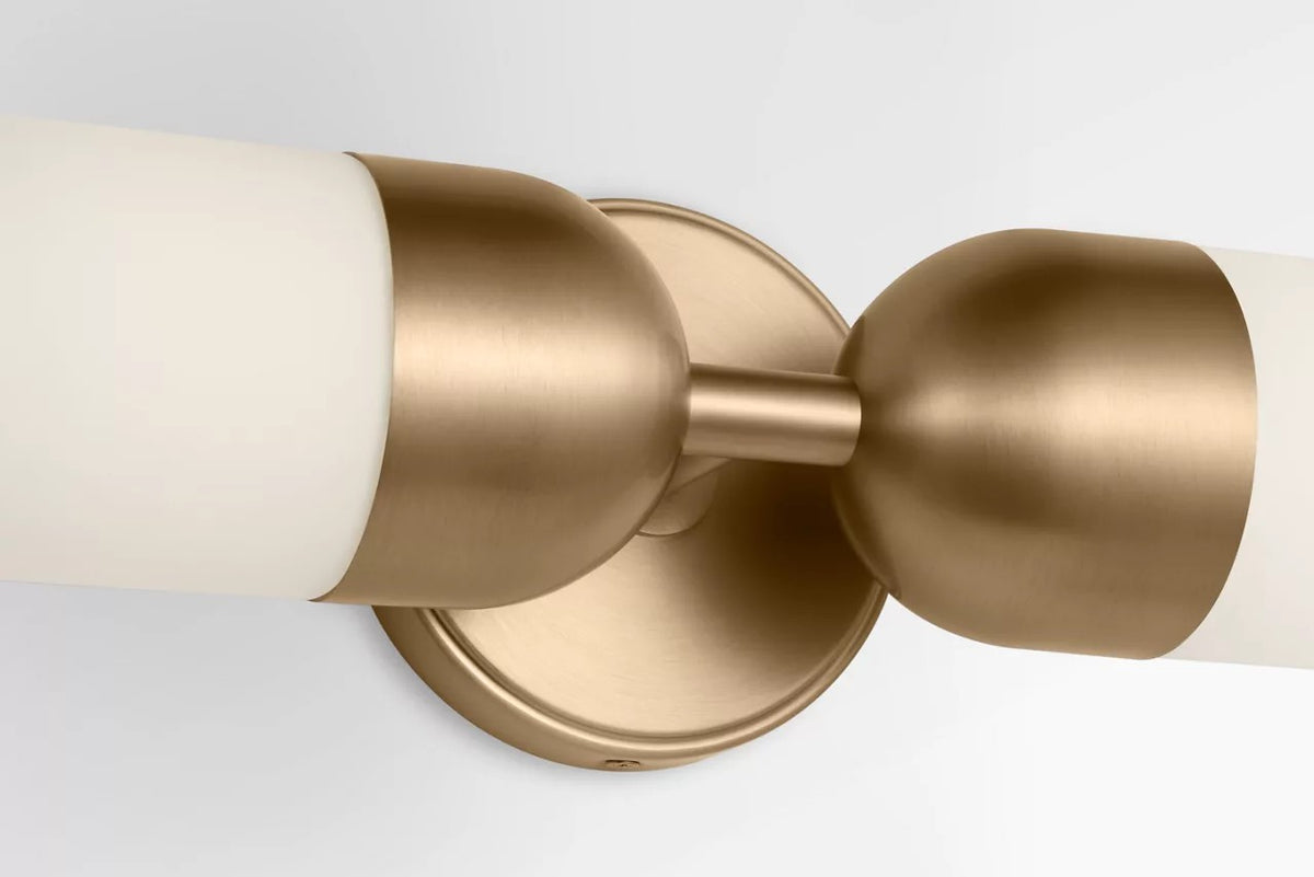 Lawson One Light Vanity in Satin Brass
