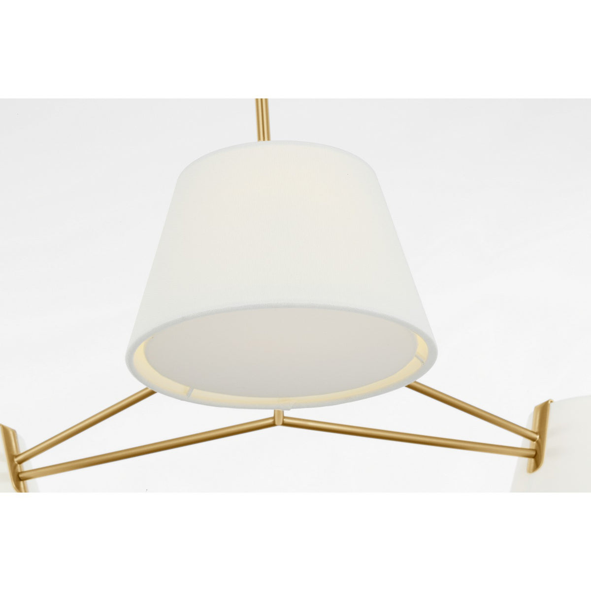Hale Three Light Chandelier in Estate Brass