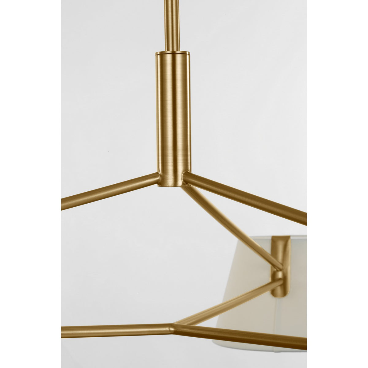 Hale Three Light Chandelier in Estate Brass