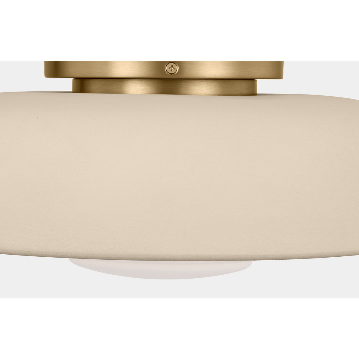 Liora One Light Flush Mount in Estate Brass
