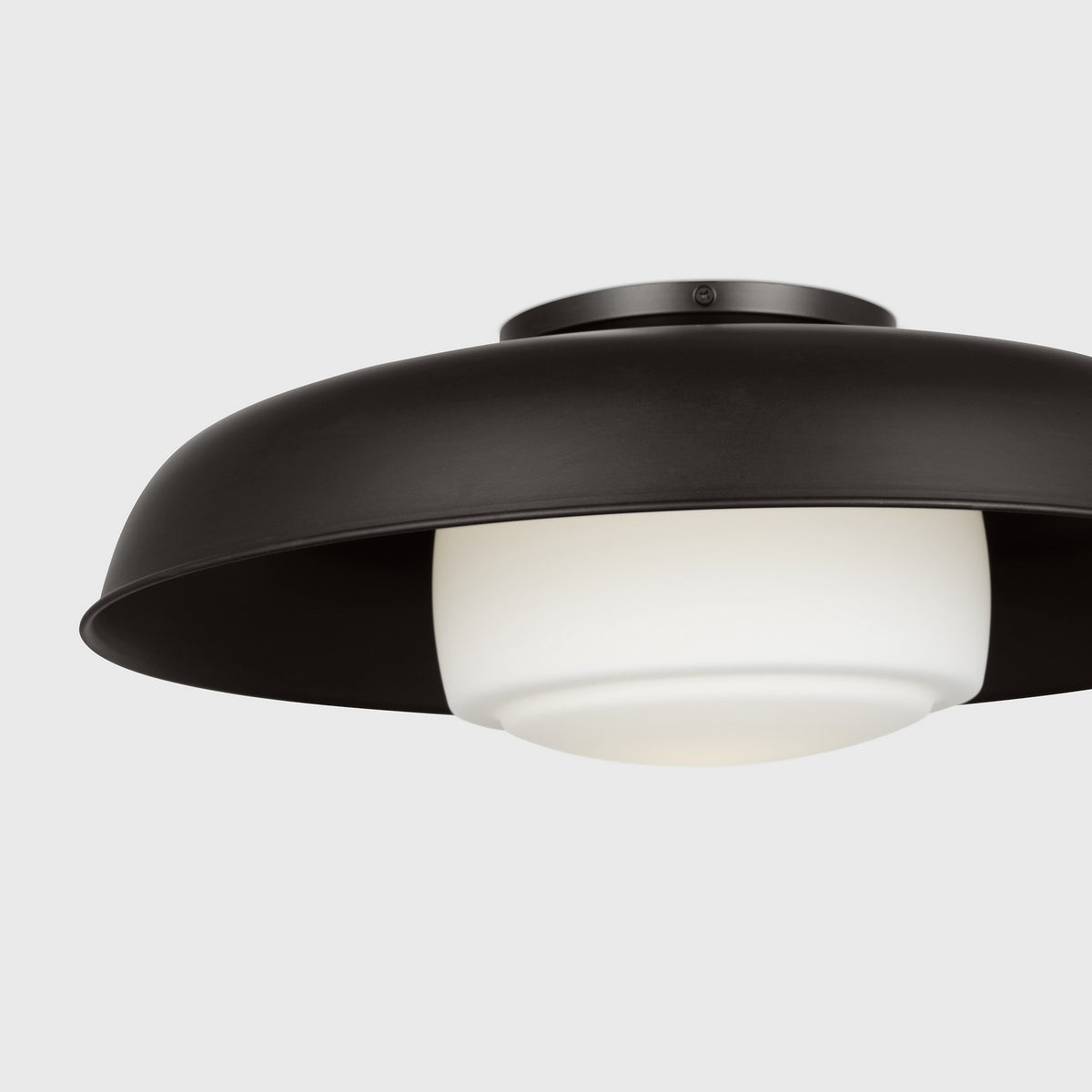 Liora One Light Flush Mount in Aged Iron