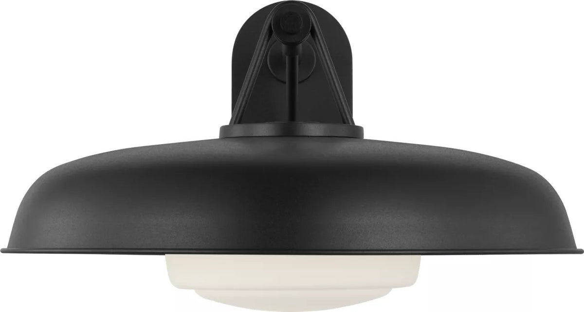 Liora One Light Outdoor Wall Mount in Textured Black