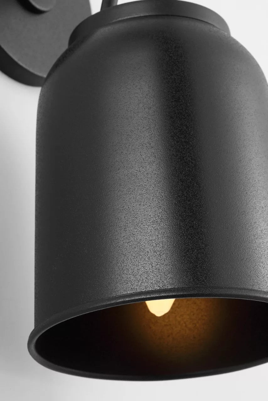 Liora One Light Wall Lantern in Textured Black