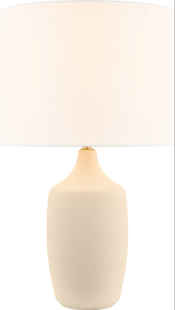 Sayer One Light Table Lamp in Estate Brass