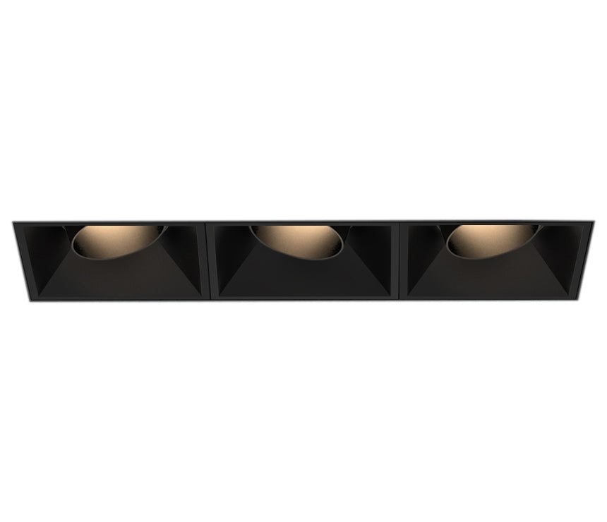 Bravo LED Recessed Multiple in Black