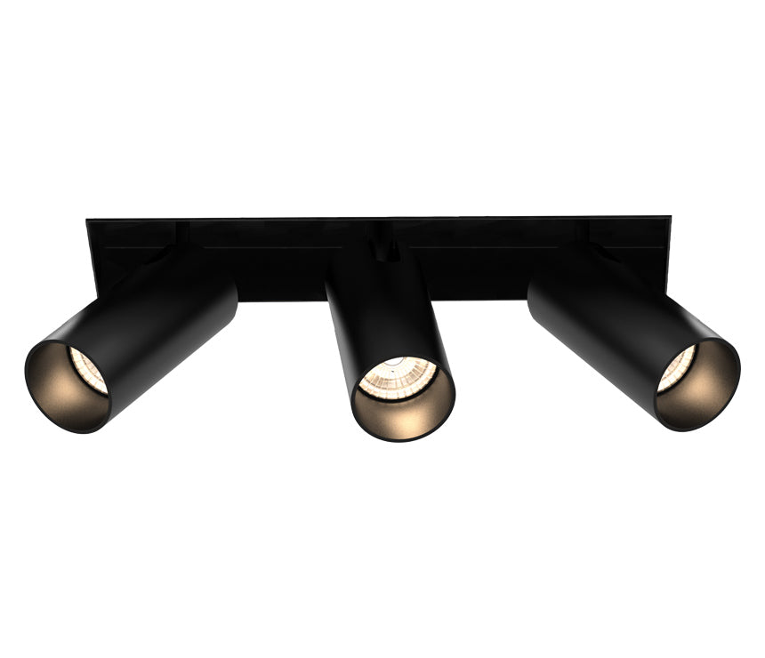 Tango LED Recessed Multiple in Black