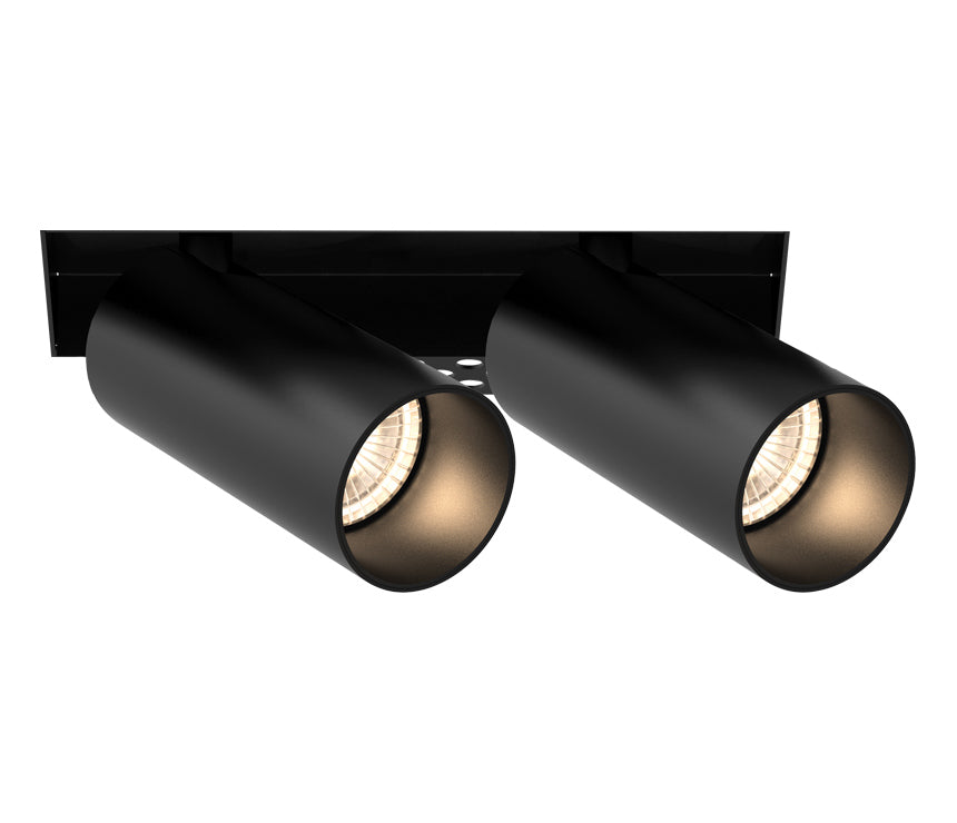 Tango LED Recessed Multiple in Black