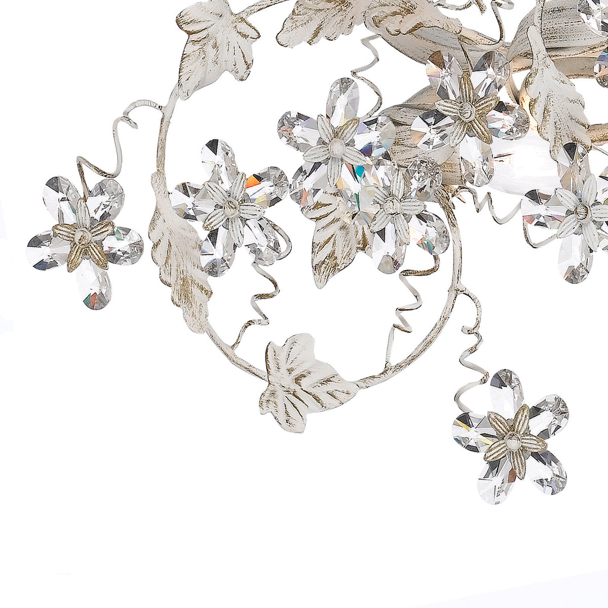 Paris Market Six Light Semi Flush Mount in Antique White