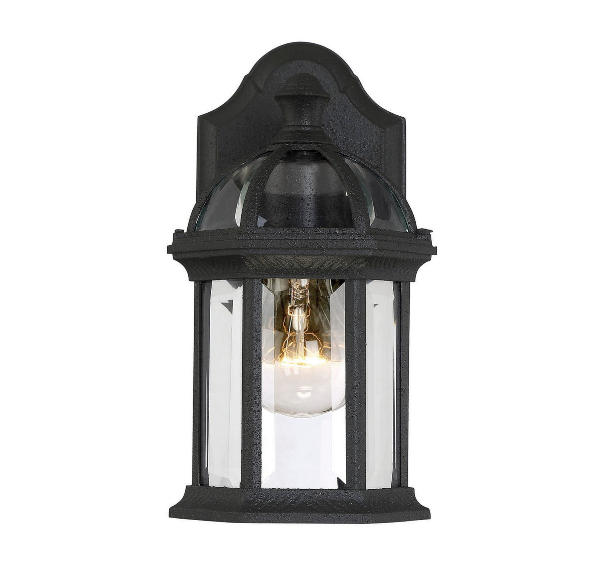 Kensington One Light Wall Mount in Textured Black